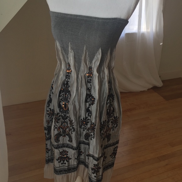 Lapis Dresses & Skirts - sequin bead detail tube dress / maxi skirt